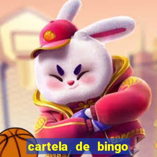 cartela de bingo pra imprimir